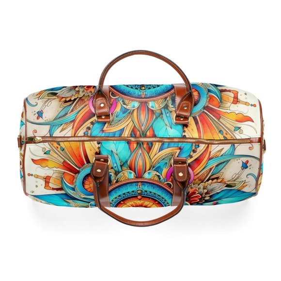 waterproof travel bag boho,Unisex travel bag,  Everyday Travel Bag, Colorful - Picture 5 of 9